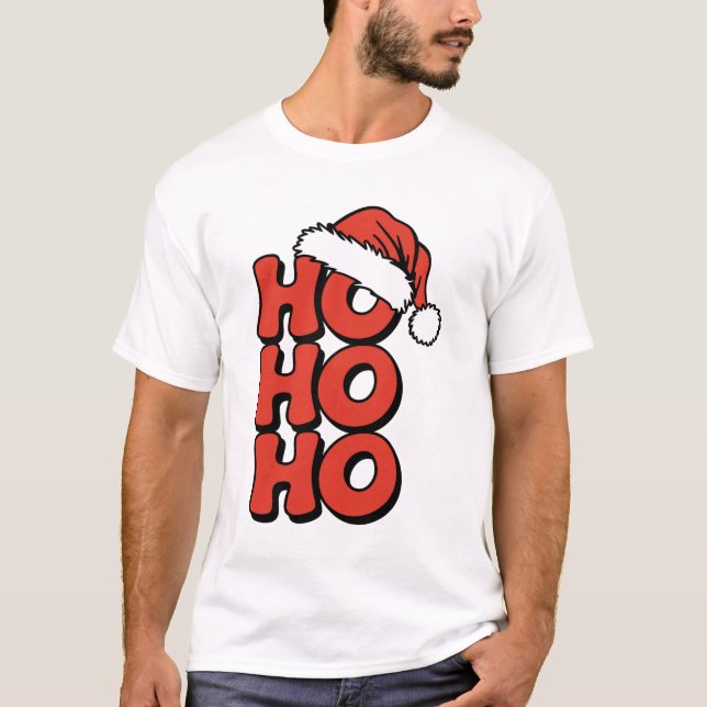 Ho Ho Ho Christmas Cheer T-shirt – Perfect Holiday (Front)