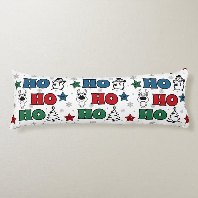 Ho-Ho-Ho Christmas design Body Cushion (Front)