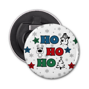 Ho-Ho-Ho Christmas design Bottle Opener