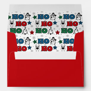 Ho-Ho-Ho Christmas design Envelopes