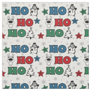 Ho-Ho-Ho Christmas design Fabric