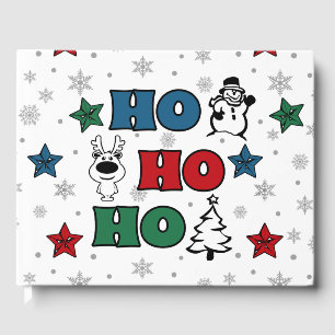 Ho-Ho-Ho Christmas design Guest Book