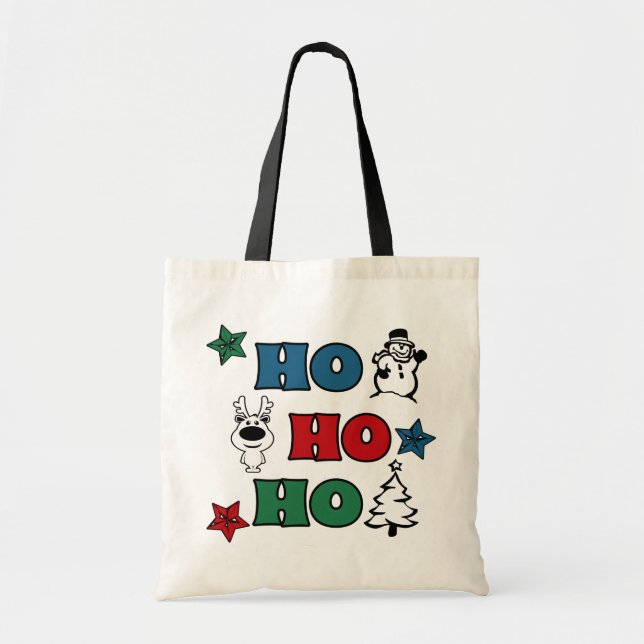 Ho-Ho-Ho Christmas design Tote Bag (Front)