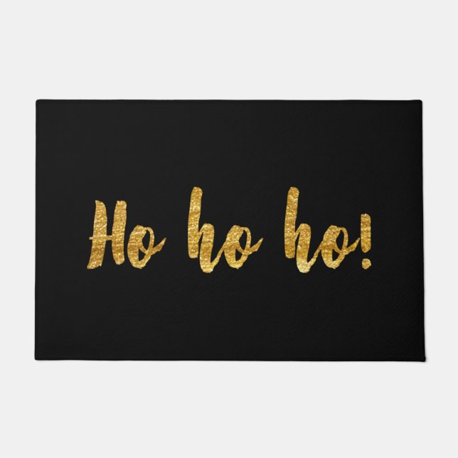 Ho Ho Ho Christmas Door Mat (Front)