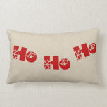 Ho Ho Ho Christmas Lumbar Burlap Pillow<br><div class="desc">Cosy Ho Ho Ho Christmas Pillow for the living room.</div>