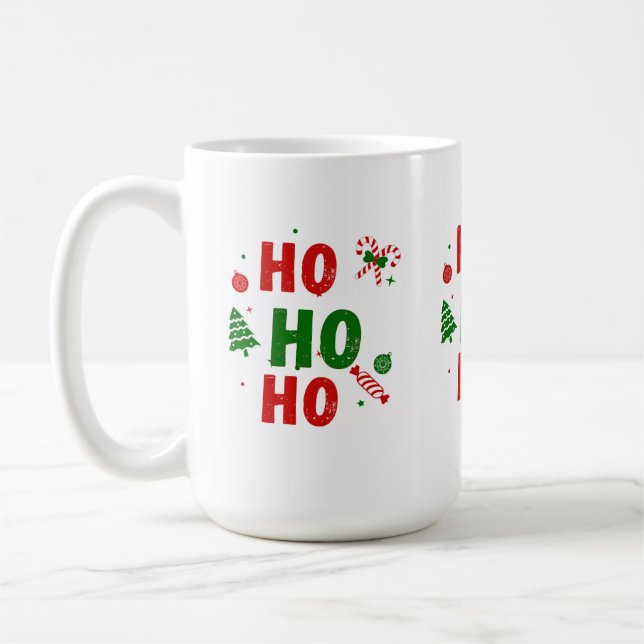 Ho Ho Ho Christmas Mug (Left)