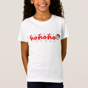 Ho Ho Ho Christmas Santa Modern Minimalist T-Shirt