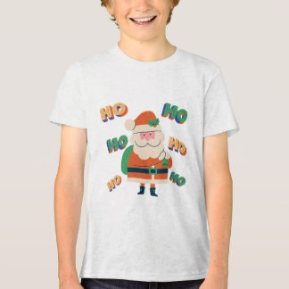 Ho Ho Ho Christmas T-Shirt | Funny Holiday Graphic Tri-Blend Shirt
