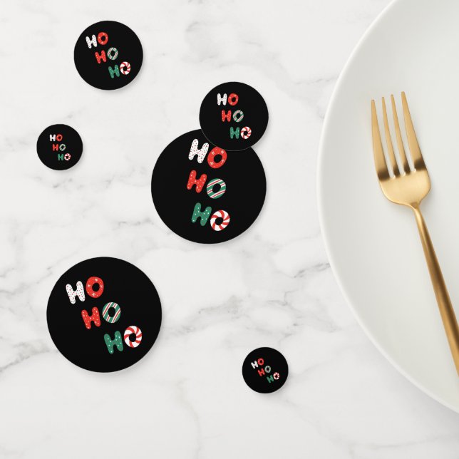 Ho Ho Ho Christmas Table Confetti (Group)