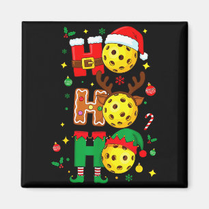Ho Ho Ho Ckleball Christmas, Funny Paddle Players Magnet