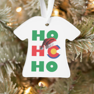 HO HO HO Colorado Ornament