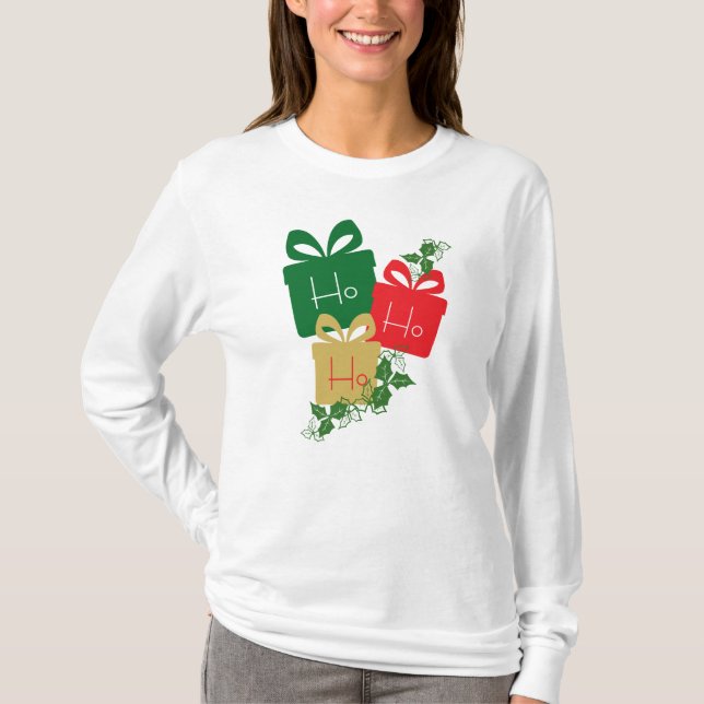 Ho ho ho Colourful Gift T-Shirt (Front)