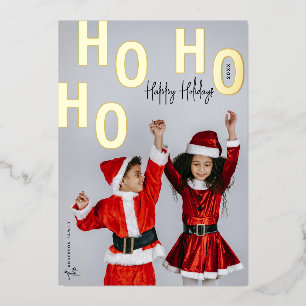 Ho Ho Ho Custom Photo Happy Holidays Christmas