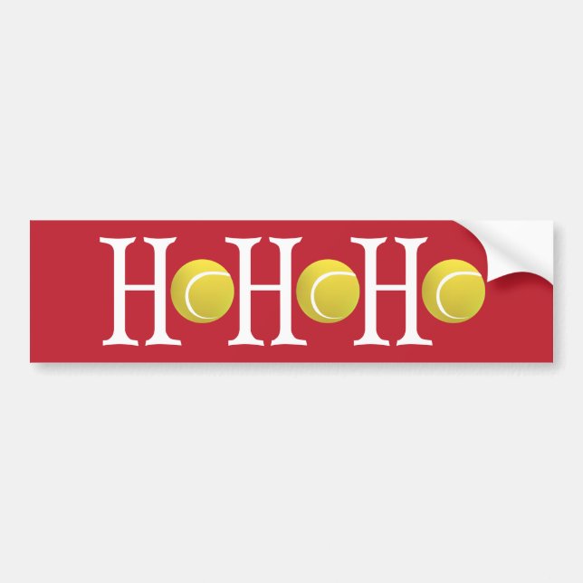 HO-HO-HO - Customise background Bumper Sticker (Front)