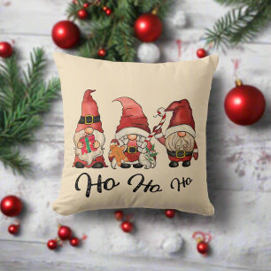 Ho Ho Ho ! Cute Nordic Gnomes Christmas Cushion