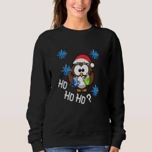 HO HO HO cute Owl christmas sweater style design B