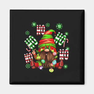 Ho Ho Ho Elf Gnome Christmas Kids Boys Girls Xmas Magnet
