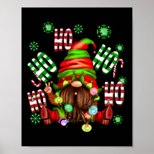 Ho Ho Ho Elf Gnome Christmas Kids Boys Girls Xmas  Poster