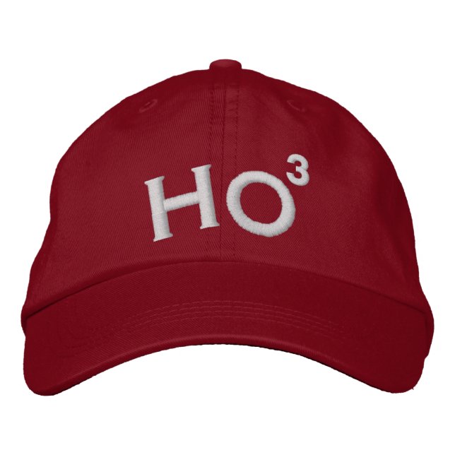 Ho Ho Ho Embroidered Hat (Front)