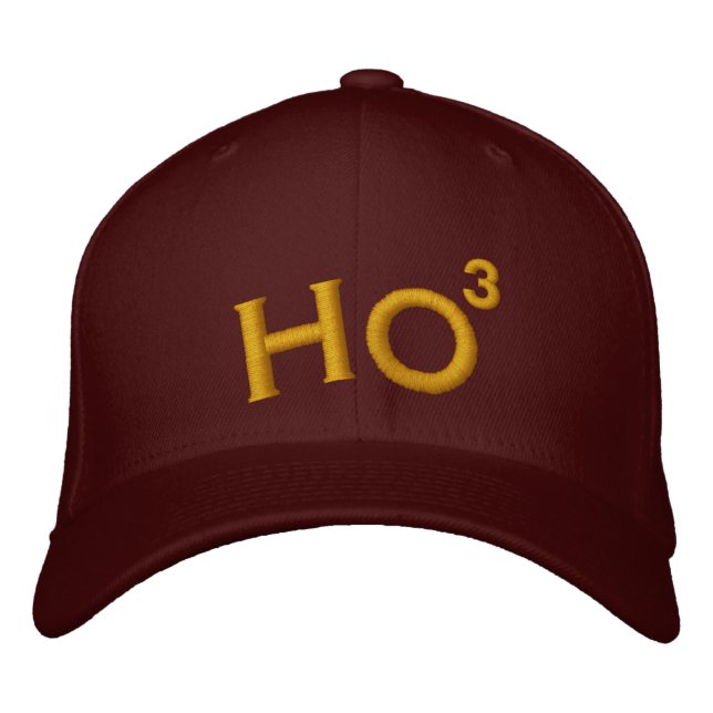 Ho Ho Ho Embroidered Hat (Front)