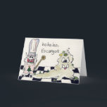 Ho Ho Ho Escargot Seasoned Greetings Holiday Card<br><div class="desc">Funny cartoon monster slug and a little monster chef creature (with a Christmas tree on his apron) to season your holiday greetings. Front says: Ho HO HO Escargot" Inside reads: "Seasoned Greetings". Perfect for your Wild Merry Christmas, Happy Hannukah, or Kwanzaa card. Nothing quite says the holidays quite like a...</div>