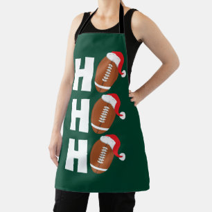 Ho Ho Ho Football   Funny Christmas Season Humour Apron