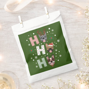 Ho Ho Ho French Bulldog Merry Christmas Favour Bags