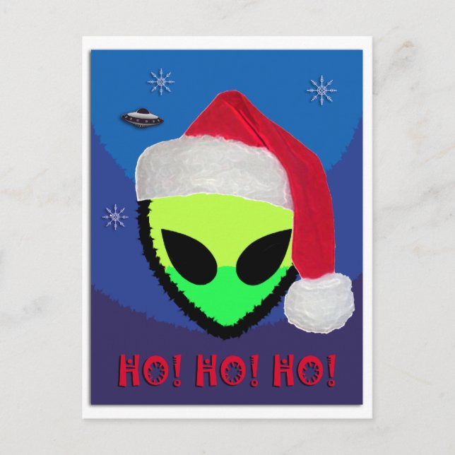 HO! HO! HO! from the aLiEnS Holiday Postcard (Front)