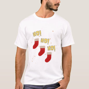 Ho ho ho fun Merry Christmas design t-shirt