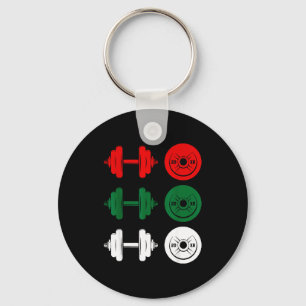 Ho Ho Ho Funny Dumbbell Christmas Weightlifting Gy Key Ring