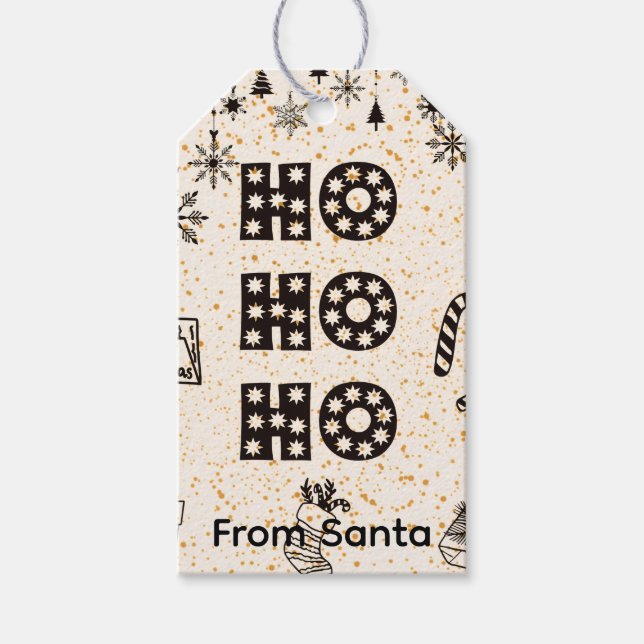 Ho ho ho  gift tags (Front)
