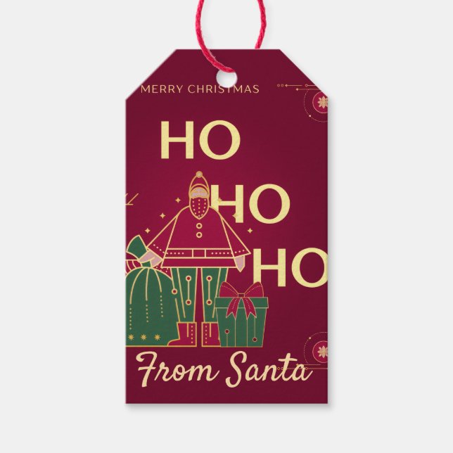 Ho ho ho  gift tags (Front)