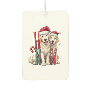 Ho Ho Ho Great Pyrenees Dog Lover Christmas Santa Car Air Freshener