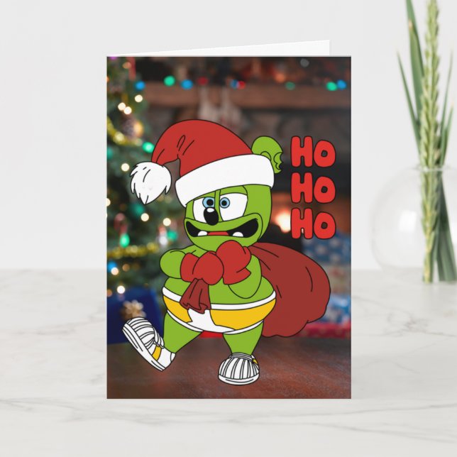 Ho Ho Ho Gummibär Christmas Card (Front)