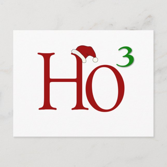 Ho Ho Ho Holiday Postcard (Front)