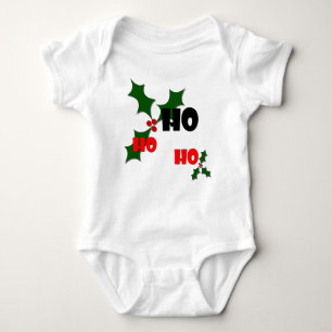 Ho Ho Ho Holly & Berries Baby Bodysuit