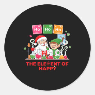 Ho Ho Ho Holmium Chemistry Element 67 Meme Of Peri Classic Round Sticker
