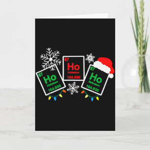 Ho Ho Ho Holmium Chemistry Element 67 Periodic Tab Card
