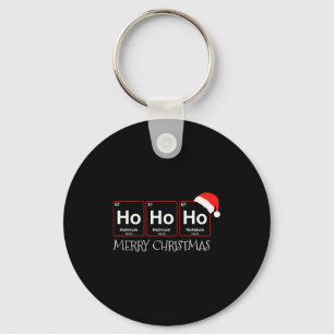 Ho Ho Ho Holmium Element Funny Chemistry Christmas Key Ring