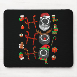 Ho Ho Ho Ice Hockey Christmas Ice Hockey Player Xm Mouse Pad