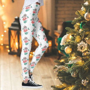 Ho Ho Ho! Jolly Holiday Cheer christmas Leggings