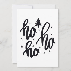 ho ho ho Map Holiday Card