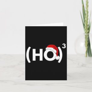 Ho Ho Ho Math Mathematics Physics Christmas Card