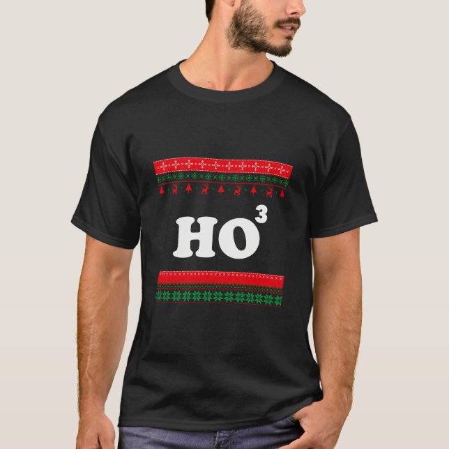 Ho Ho Ho Maths Chistmas Ugly Christmas Sweater (Front)