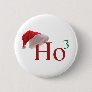 Ho Ho Ho Merry Christmas 6 Cm Round Badge