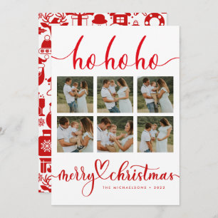 HO HO HO MERRY CHRISTMAS Add Your Photos Collage