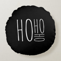 HO HO HO Merry Christmas Black Chic Farmouse Style