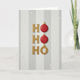 Ho Ho Ho Merry Christmas Card