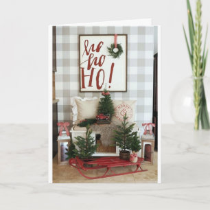 **HO HO HO MERRY CHRISTMAS** CARD