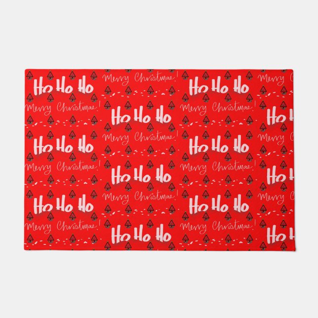 Ho Ho Ho Merry Christmas Doormat (Front)